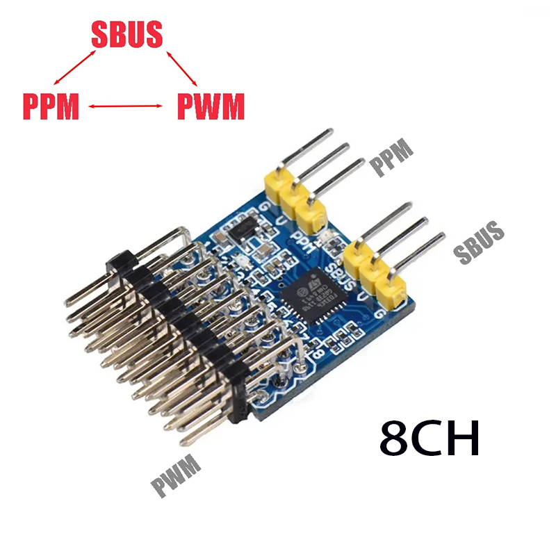 Receiver Sbus 8Ch - 8CH PWM PPM SBUS وحدة تحويل