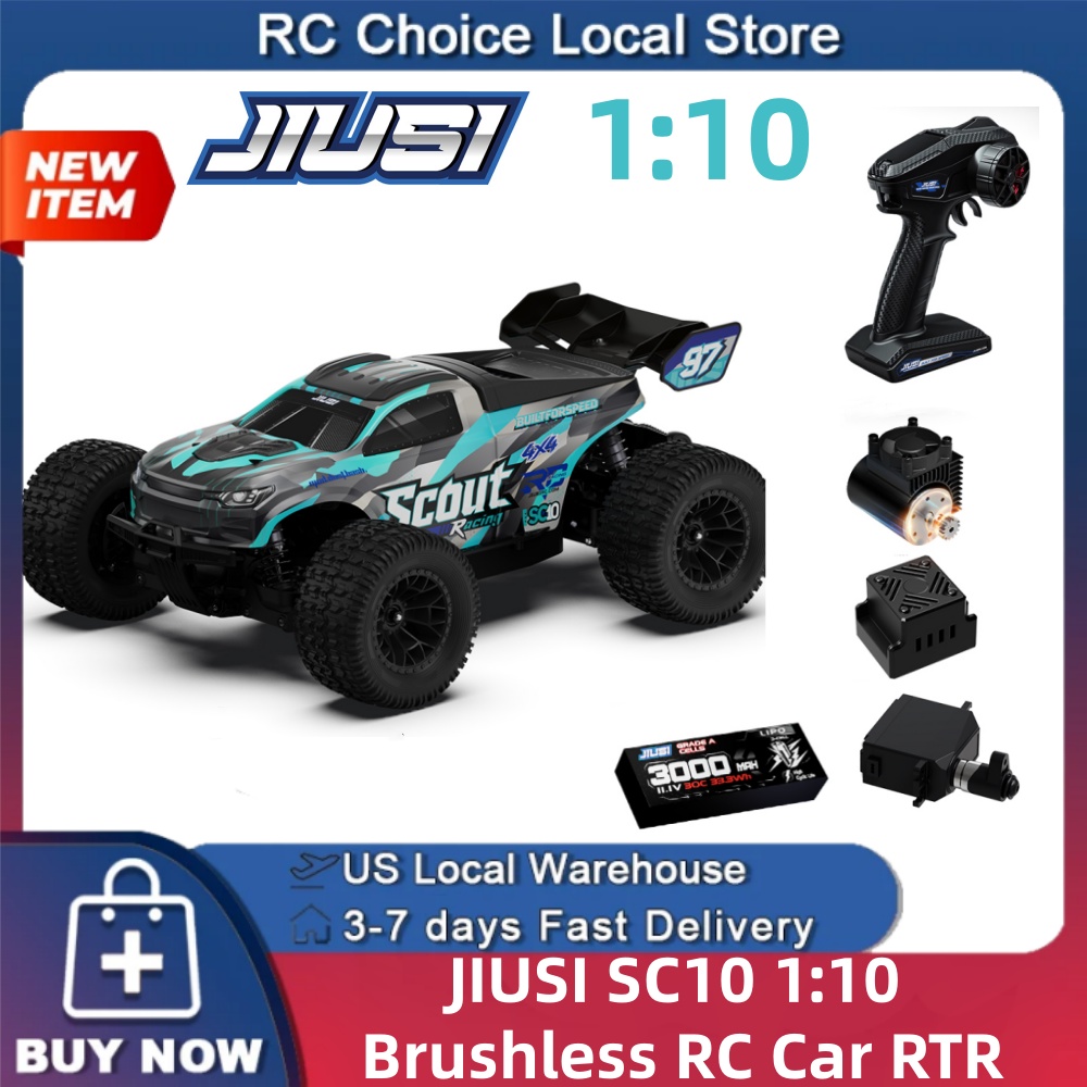 سيارة JIUSI SC10 1/10 بدون فرش - مراجعة Rc Hobby Grade Truck وسعره